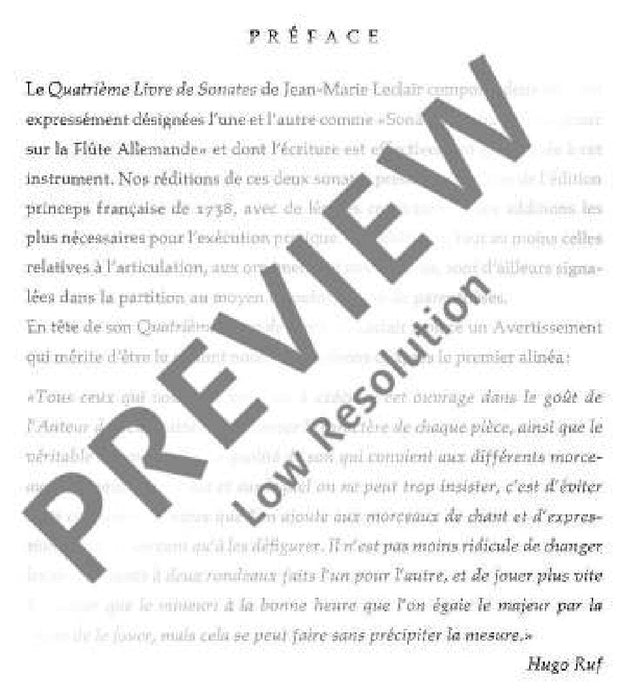 Sonata in G major op. 9/7 勒克雷爾 奏鳴曲 大調 長笛加鋼琴 朔特版 | 小雅音樂 Hsiaoya Music
