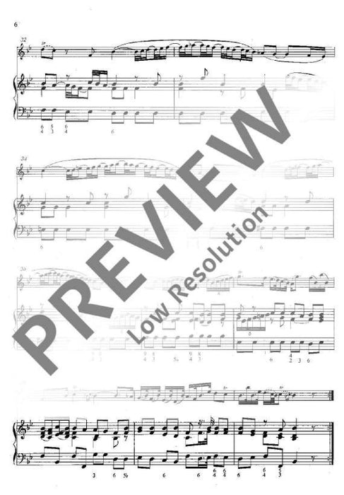 Sonata Bb major 洛卡泰利 奏鳴曲大調 長笛加鋼琴 朔特版 | 小雅音樂 Hsiaoya Music