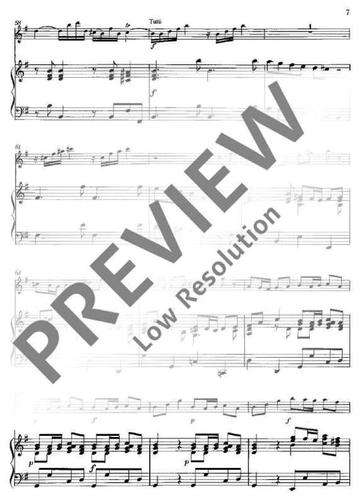 Concerto No. 6 op. 10/6 RV 437/PV 105 韋瓦第 協奏曲 長笛加鋼琴 朔特版 | 小雅音樂 Hsiaoya Music
