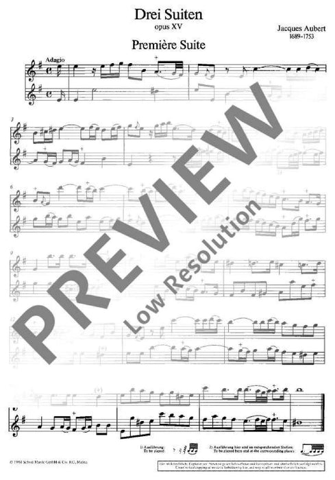Three Suites op. 15 歐貝爾．賈克 組曲 雙小提琴 朔特版 | 小雅音樂 Hsiaoya Music