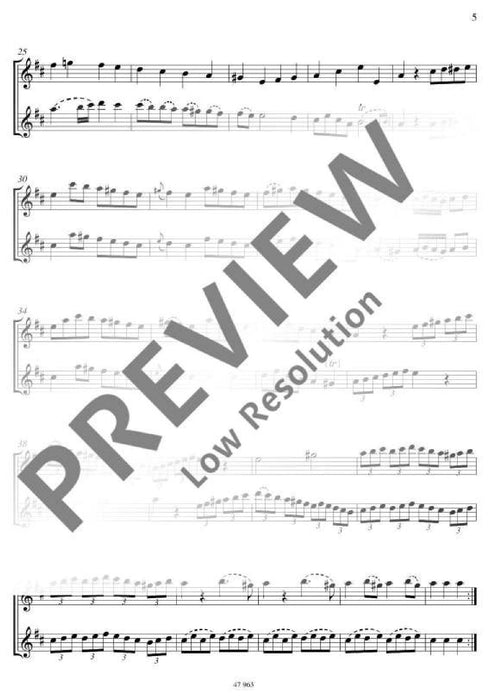 Six Easy Duets op. 18 戴維安 二重奏 雙長笛 朔特版 | 小雅音樂 Hsiaoya Music