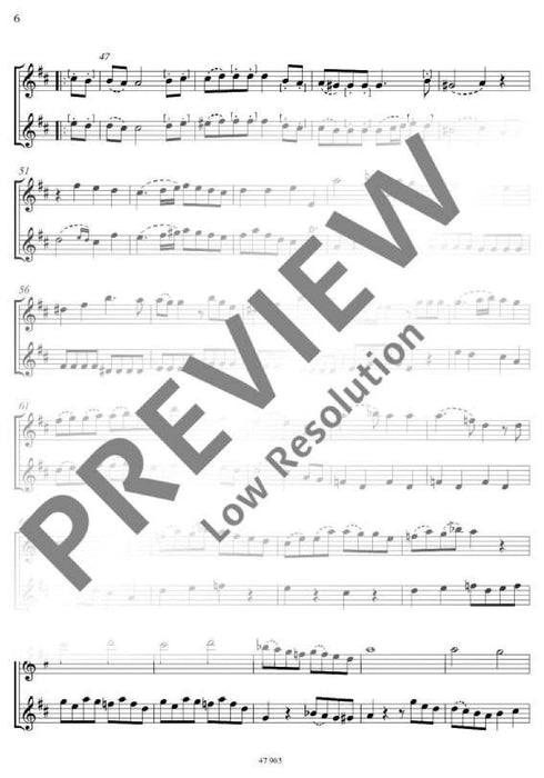 Six Easy Duets op. 18 戴維安 二重奏 雙長笛 朔特版 | 小雅音樂 Hsiaoya Music