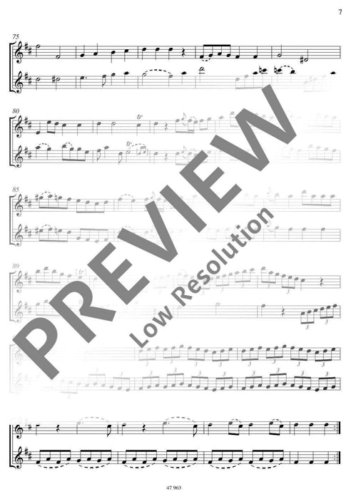 Six Easy Duets op. 18 戴維安 二重奏 雙長笛 朔特版 | 小雅音樂 Hsiaoya Music