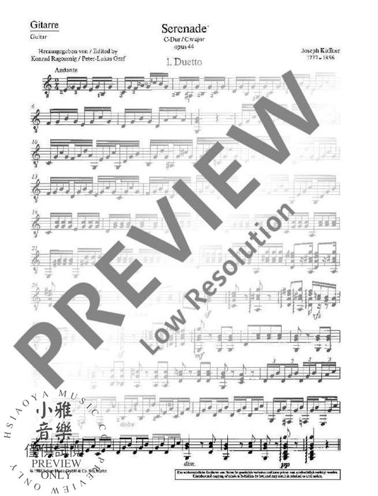 Serenade C Major op. 44 混和二重奏 小夜曲大調 朔特版 | 小雅音樂 Hsiaoya Music