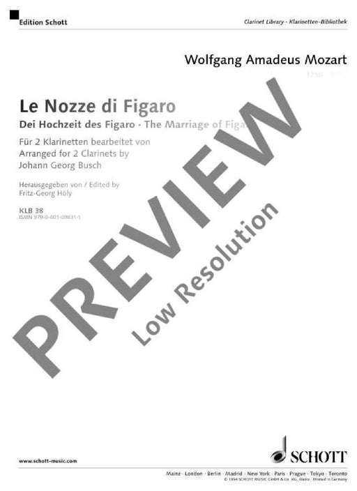 Le Nozze di Figaro The Marriage of Figaro 莫札特 費加洛婚禮 豎笛 2把 朔特版 | 小雅音樂 Hsiaoya Music