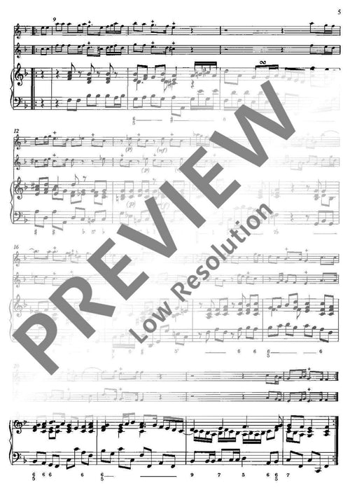 Trio Sonata F major op. 28/5 玻瓦莫提耶 三重奏鳴曲大調 雙小提琴加鋼琴 朔特版 | 小雅音樂 Hsiaoya Music