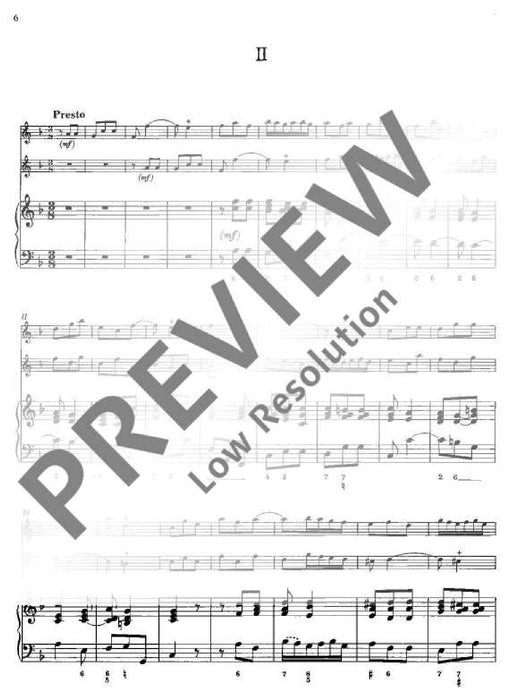 Trio Sonata F major op. 28/5 玻瓦莫提耶 三重奏鳴曲大調 雙小提琴加鋼琴 朔特版 | 小雅音樂 Hsiaoya Music