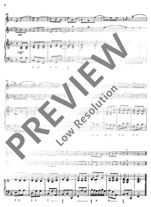 Trio Sonata F major op. 28/5 玻瓦莫提耶 三重奏鳴曲大調 雙小提琴加鋼琴 朔特版 | 小雅音樂 Hsiaoya Music