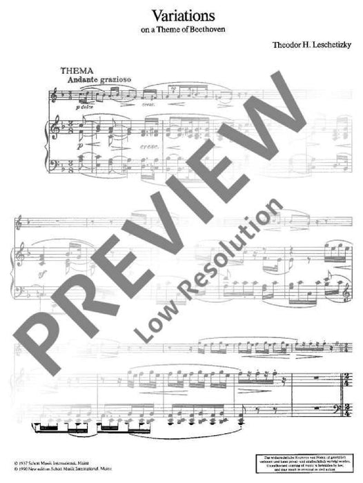 Variations on a Theme von Beethoven 雷協悌茲基 變奏曲 主題 雙簧管加鋼琴 朔特版 | 小雅音樂 Hsiaoya Music