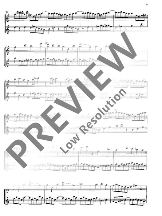6 Sonatas op. 2 Vol. 2 No. 3-4 泰勒曼 奏鳴曲 雙長笛 朔特版 | 小雅音樂 Hsiaoya Music