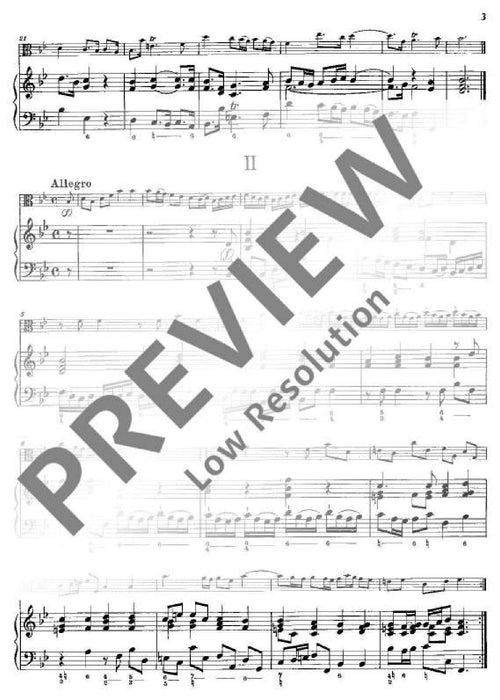 Sonata Bb Major 泰勒曼 奏鳴曲大調 中提琴加鋼琴 朔特版 | 小雅音樂 Hsiaoya Music