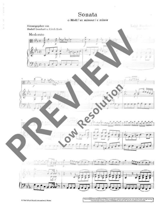 Sonata C Minor G 18 玻凱利尼 奏鳴曲小調 中提琴加鋼琴 朔特版 | 小雅音樂 Hsiaoya Music