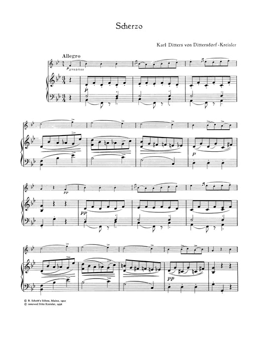 Scherzo in the style of Karl Ditters v. Dittersdorf 克萊斯勒 詼諧曲 風格 小提琴加鋼琴 朔特版 | 小雅音樂 Hsiaoya Music
