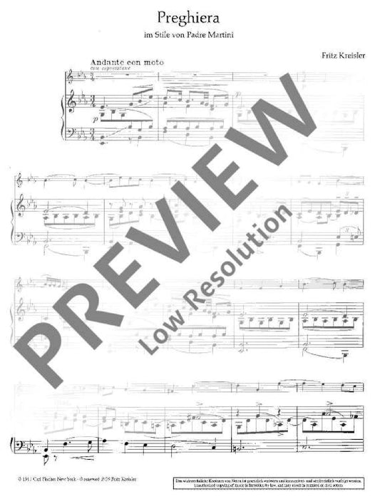 Preghiera im Stile von Padre Martini 克萊斯勒 小提琴加鋼琴 朔特版 | 小雅音樂 Hsiaoya Music