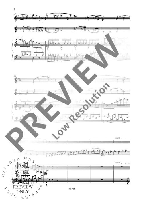 Trio for flute, violoncello and piano 鋼琴三重奏大提琴鋼琴 朔特版 | 小雅音樂 Hsiaoya Music