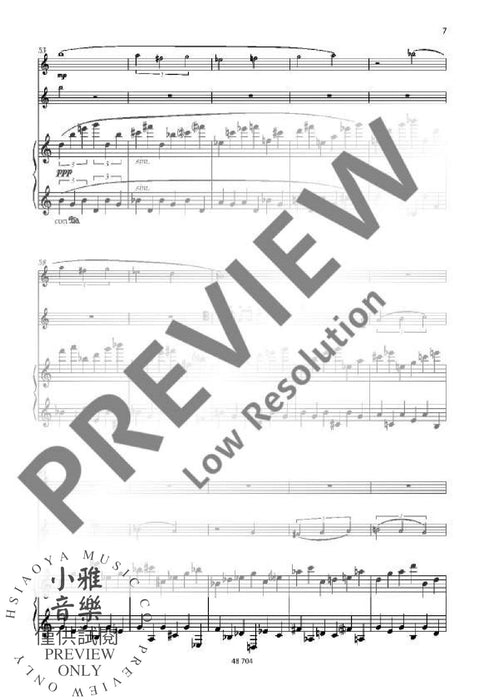 Trio for flute, violoncello and piano 鋼琴三重奏大提琴鋼琴 朔特版 | 小雅音樂 Hsiaoya Music