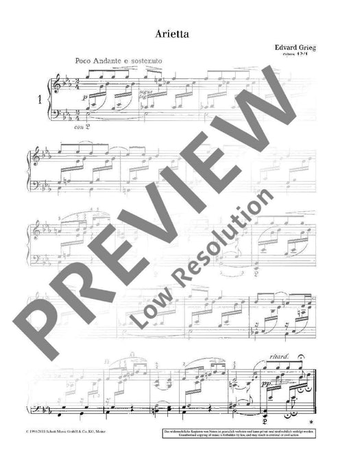 Lyric Pieces op. 12, 38, 43 葛利格 抒情的小品 鋼琴獨奏 朔特版 | 小雅音樂 Hsiaoya Music