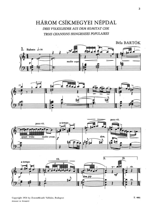 Piano album Band 2 Eine Sammlung von Bartók persönlich ausgewählter, zwischen 1908 und 1911 geschriebener Stücke für Klavier 巴爾托克 鋼琴 鋼琴獨奏 朔特版 | 小雅音樂 Hsiaoya Music