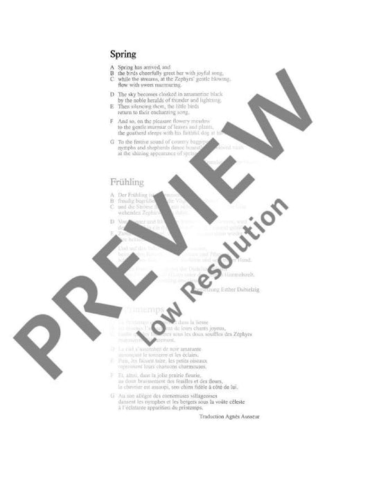 The Four Seasons op. 8/1 RV 269 / PV 241 Spring E Major 韋瓦第 四季 大調 小提琴加鋼琴 朔特版 | 小雅音樂 Hsiaoya Music