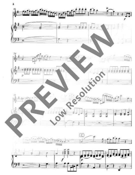 Concerto No. 4 G major 戴維安 協奏曲 大調 長笛加鋼琴 朔特版 | 小雅音樂 Hsiaoya Music