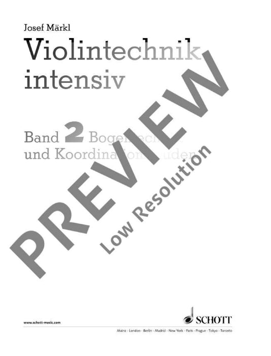 Violintechnik intensiv Band 2 Bogentechnik und Koordinationsetüden 小提琴技巧練習 小提琴練習曲 朔特版 | 小雅音樂 Hsiaoya Music
