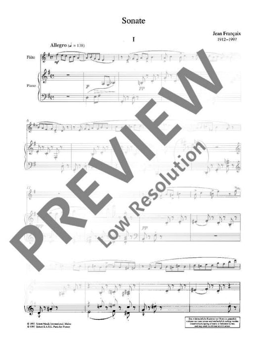 Sonata for flute and piano 奏鳴曲長笛鋼琴 長笛加鋼琴 朔特版 | 小雅音樂 Hsiaoya Music