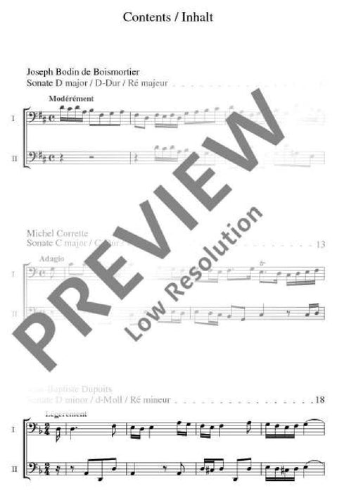 Rococo Sonatas Boismortier - Corrette - Dupuits 洛可可風格奏鳴曲 大提琴 2把 朔特版 | 小雅音樂 Hsiaoya Music