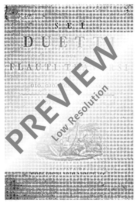 Six Duets op. 2 Heft 1 Duets 1-3 況茲 二重奏 二重奏 雙長笛 朔特版 | 小雅音樂 Hsiaoya Music