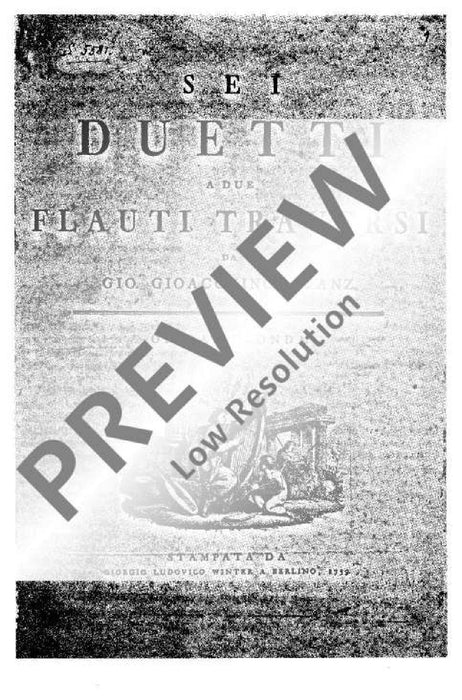 Six Duets op. 2 Heft 2 Duets 4-6 況茲 二重奏 二重奏 雙長笛 朔特版 | 小雅音樂 Hsiaoya Music