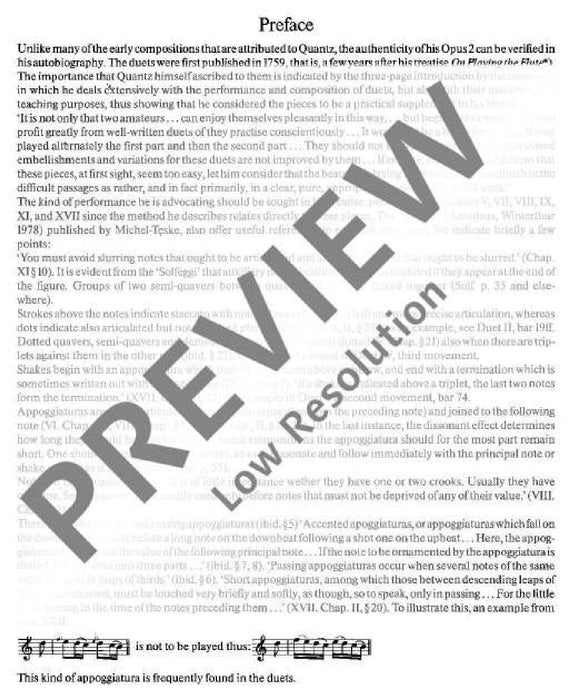 Six Duets op. 2 Heft 2 Duets 4-6 況茲 二重奏 二重奏 雙長笛 朔特版 | 小雅音樂 Hsiaoya Music