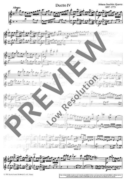 Six Duets op. 2 Heft 2 Duets 4-6 況茲 二重奏 二重奏 雙長笛 朔特版 | 小雅音樂 Hsiaoya Music