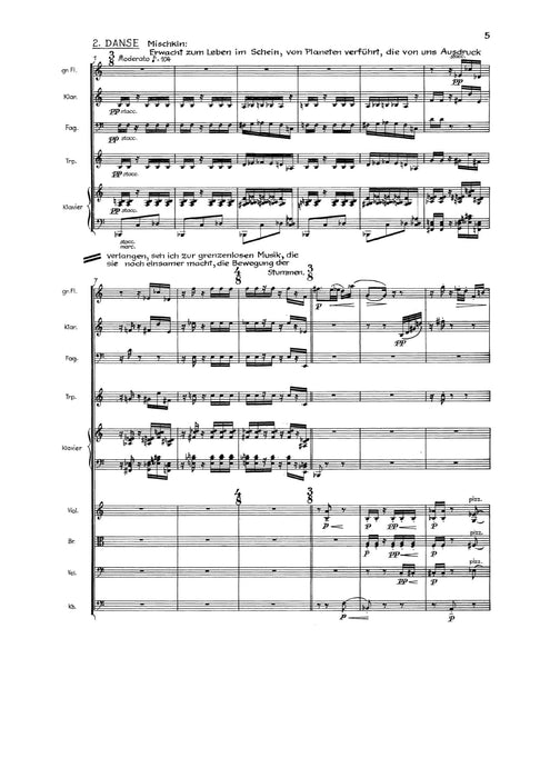 Der Idiot Mimodram mit Szenen aus Dostojewskys gleichnamigem Roman 亨采 總譜 朔特版 | 小雅音樂 Hsiaoya Music