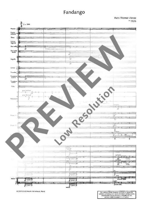 Fandango on a ground bass by Padre Soler 亨采 輪唱曲 總譜 朔特版 | 小雅音樂 Hsiaoya Music