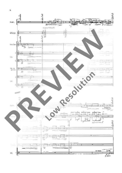 Ode an eine Äolsharfe Music for Guitar solo and 15 Solo Instruments 亨采 頌歌 吉他 樂器 總譜 朔特版 | 小雅音樂 Hsiaoya Music