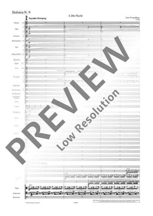 Sinfonia N. 9 für gemischten Chor und Orchester 亨采 交響曲 總譜 朔特版 | 小雅音樂 Hsiaoya Music