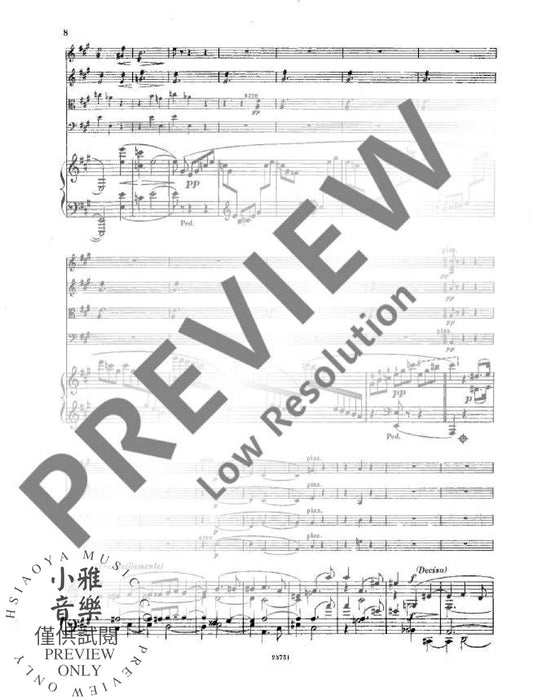 Quintet op. 68 鋼琴五重奏 朔特版 | 小雅音樂 Hsiaoya Music