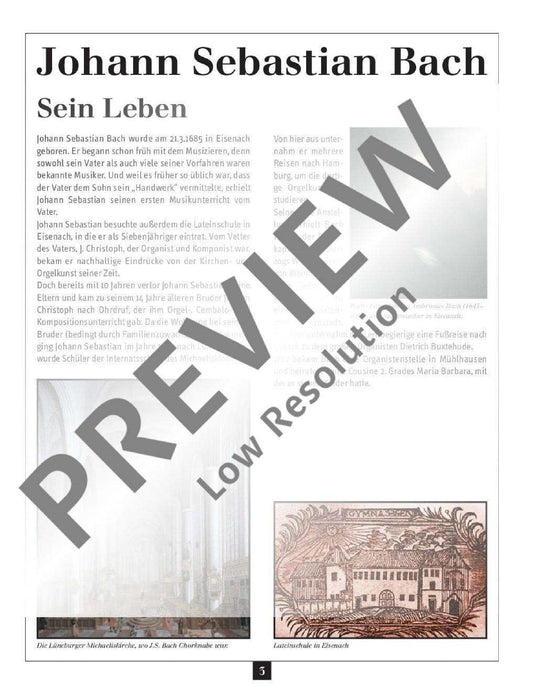 Ein Streifzug durch Leben und Werk mit leichten Originalstücken und Bearbeitungen 巴赫約翰‧瑟巴斯提安 鋼琴獨奏 朔特版 | 小雅音樂 Hsiaoya Music