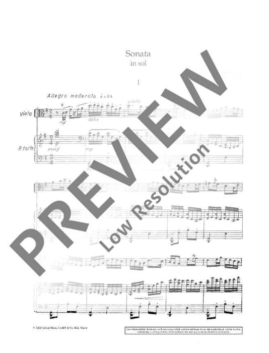 Sonata in sol for viola and piano 羅塔 奏鳴曲 中提琴鋼琴 中提琴加鋼琴 朔特版 | 小雅音樂 Hsiaoya Music