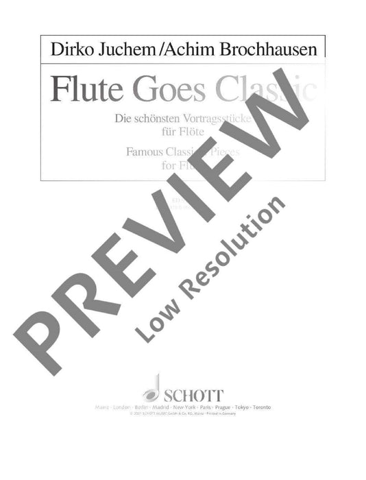 Flute goes Classic Famous Classical Pieces 長笛 古典小品 長笛獨奏 朔特版 | 小雅音樂 Hsiaoya Music
