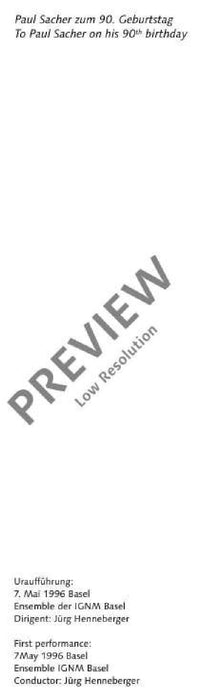 Voie lactée ô sœur lumineuse Abendmusik für einen alten Freund 亨采 總譜 朔特版 | 小雅音樂 Hsiaoya Music