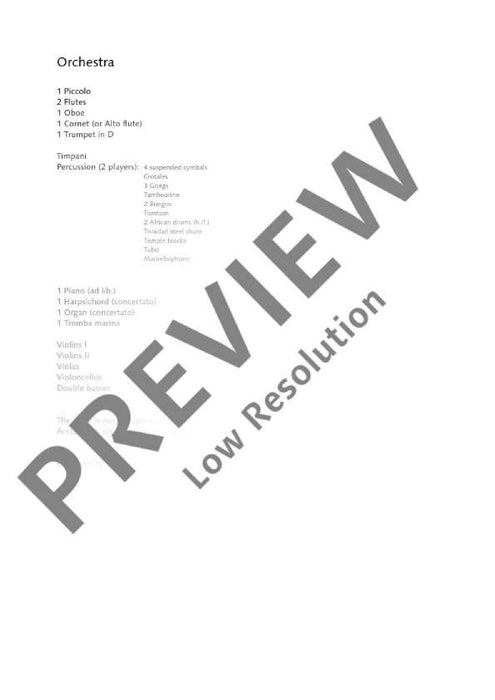 Triplo concerto barocco for Chamber Orchestra 亨采 協奏曲 室內合奏團 總譜 朔特版 | 小雅音樂 Hsiaoya Music