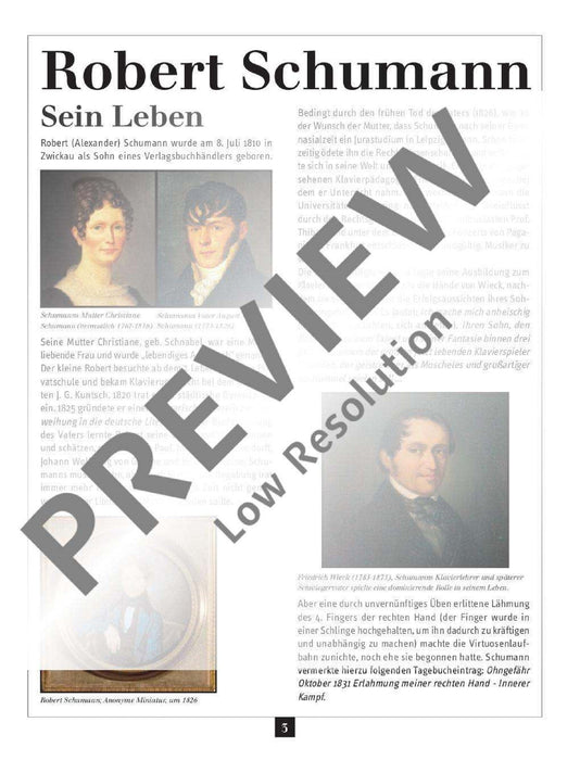 Ein Streifzug durch Leben und Werk mit leichten Originalstücken und Bearbeitungen 舒曼．羅伯特 鋼琴獨奏 朔特版 | 小雅音樂 Hsiaoya Music