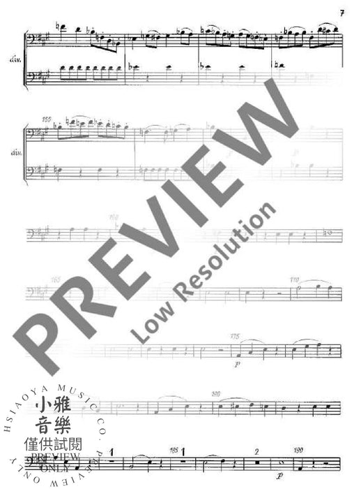 Sonata per archi No. 2 A Major 弦樂四重奏 奏鳴曲大調 朔特版 | 小雅音樂 Hsiaoya Music