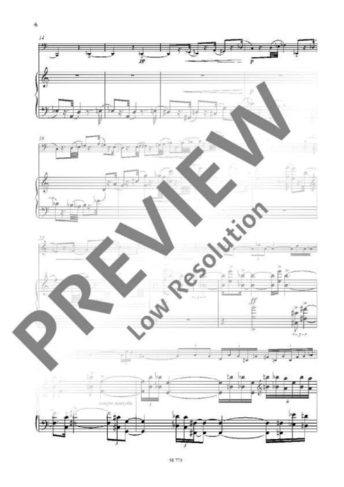 Sonata op. 23 for bass clarinet (or violoncello) and piano 奏鳴曲 低音單簧管大提琴 鋼琴 大提琴加鋼琴 朔特版 | 小雅音樂 Hsiaoya Music