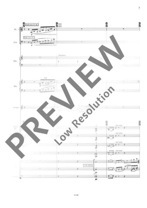 Sur le même accord Nocturne for Violin and Orchestra 迪悌耶 夜曲小提琴管弦樂團 總譜 朔特版 | 小雅音樂 Hsiaoya Music