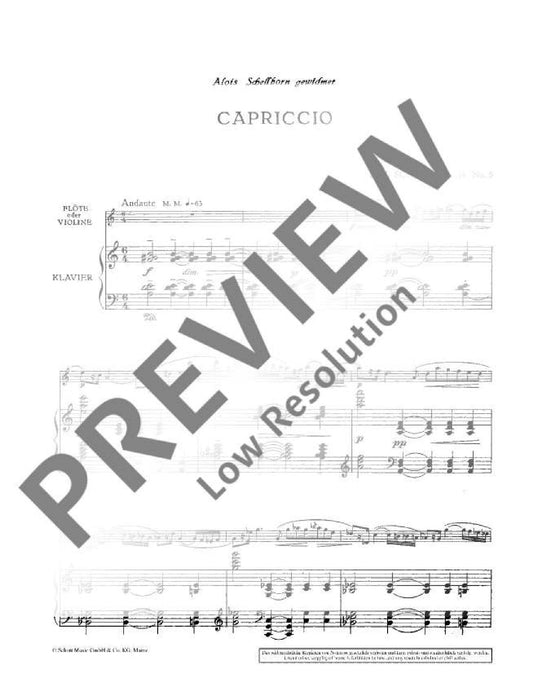 Capriccio op. 34/5 隨想曲 小提琴加鋼琴 朔特版 | 小雅音樂 Hsiaoya Music