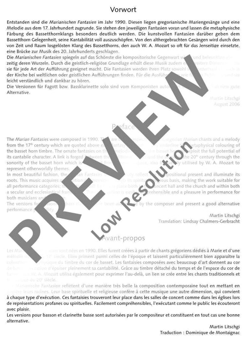 Marianische Fantasien I - III op. 87d 胡麥爾．貝托爾德 幻想曲 豎笛獨奏 朔特版 | 小雅音樂 Hsiaoya Music