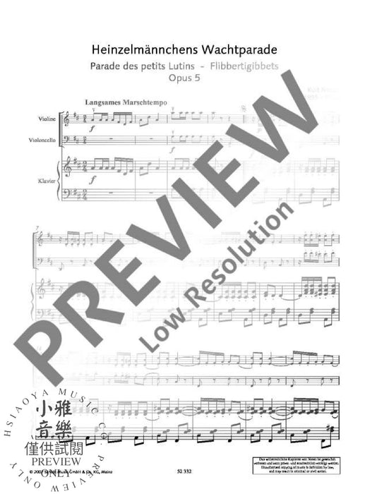 Flibbertigibbets op. 5 鋼琴三重奏 朔特版 | 小雅音樂 Hsiaoya Music