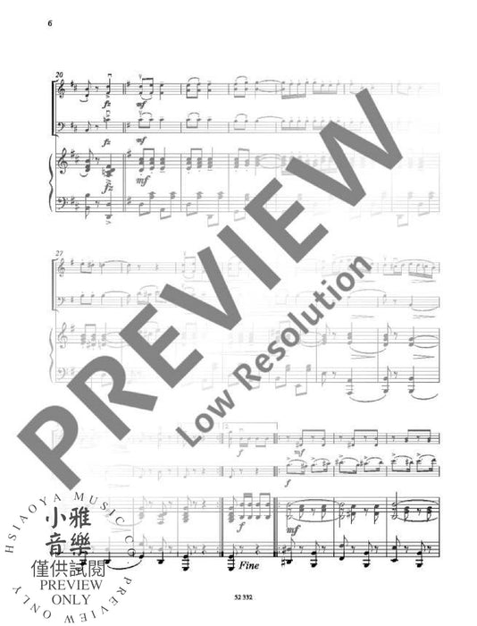 Flibbertigibbets op. 5 鋼琴三重奏 朔特版 | 小雅音樂 Hsiaoya Music