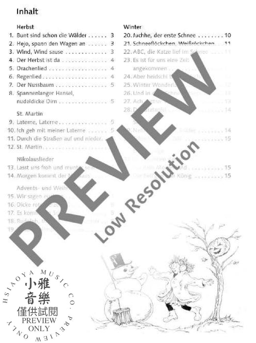 Die schönsten Herbst- und Winterlieder Sankt Martin, Nikolauslieder und Weihnachtslieder 弦樂三重奏 朔特版 | 小雅音樂 Hsiaoya Music